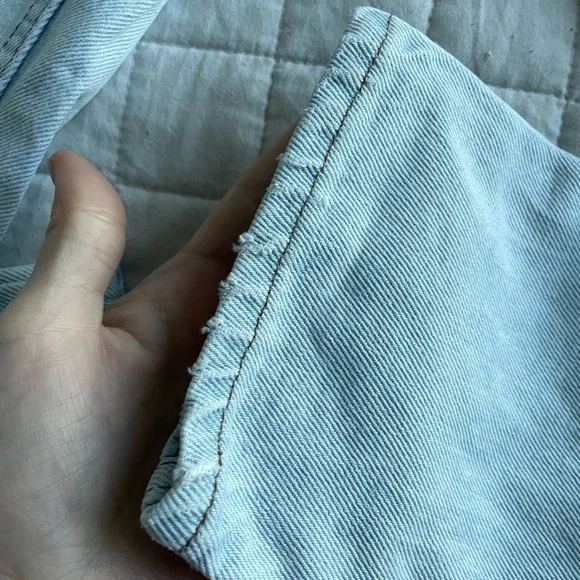 RARE Vintage 1980s White & Orange Tab Ultra Light Wash Levi’s Jeans 26W - Picture 4 of 6